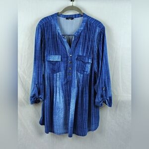 Cocomo Women's Blue Blouse/Top 3/4 Sleeves